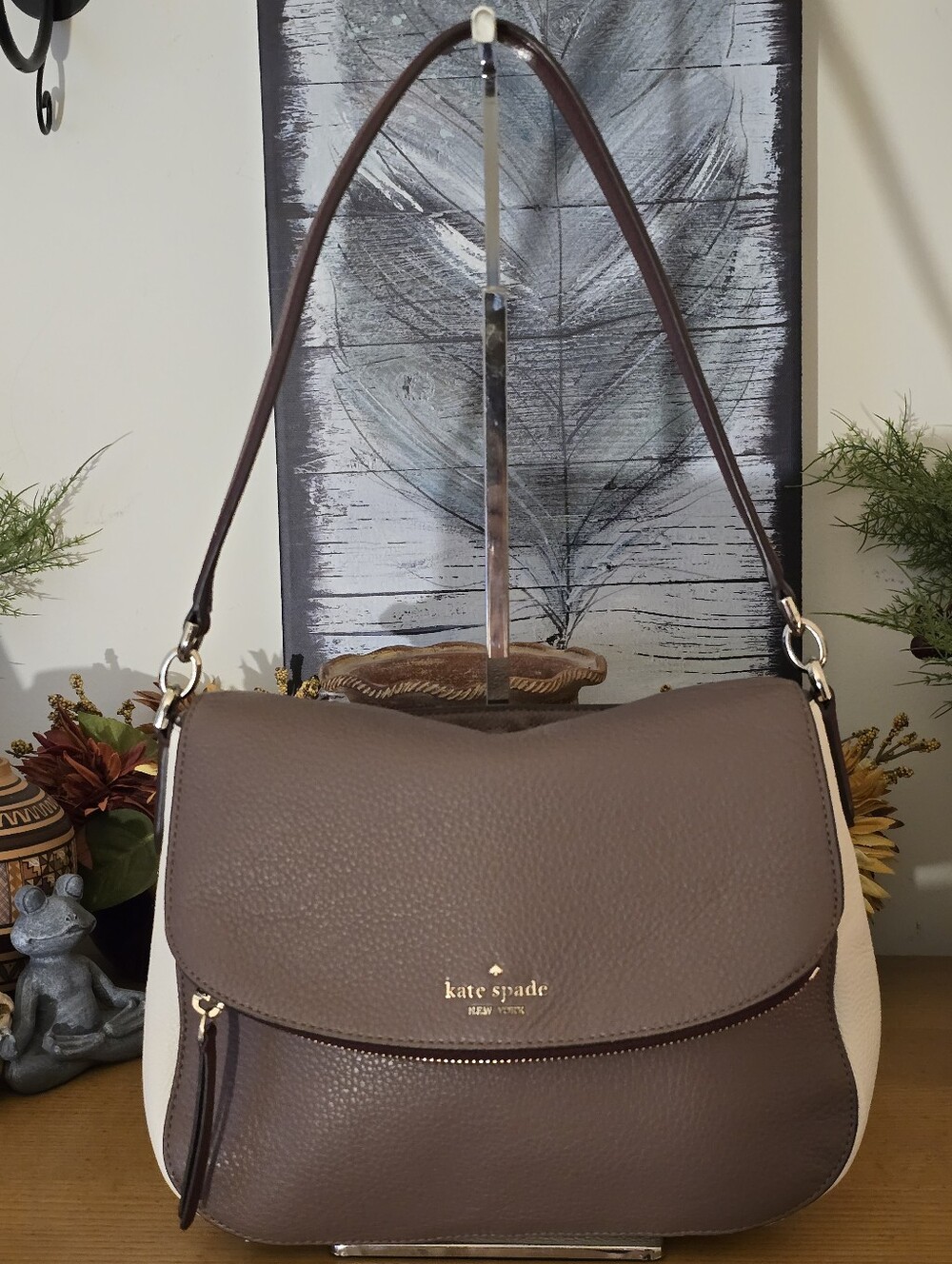 Kate Spade Jackson Medium Flap Shoulder Bag Handbag Medium Multi Colorblock EUC